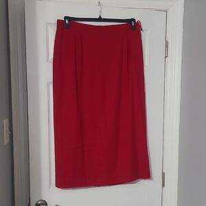 Preston & York Vibrant Red Pencil Skirt